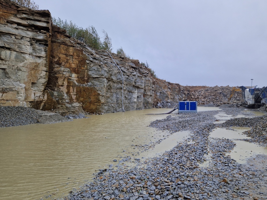 High head dewatering pump in granite mine in Poland | BBA Pumps